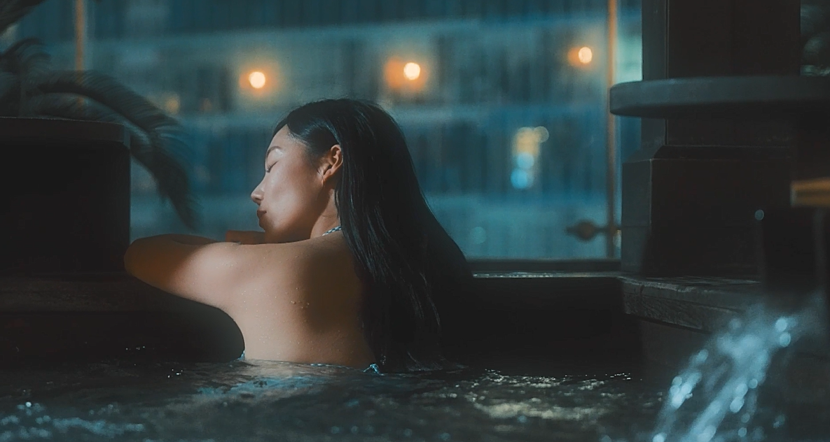 보양온천에서 몸의 회복을 경험하는 모습